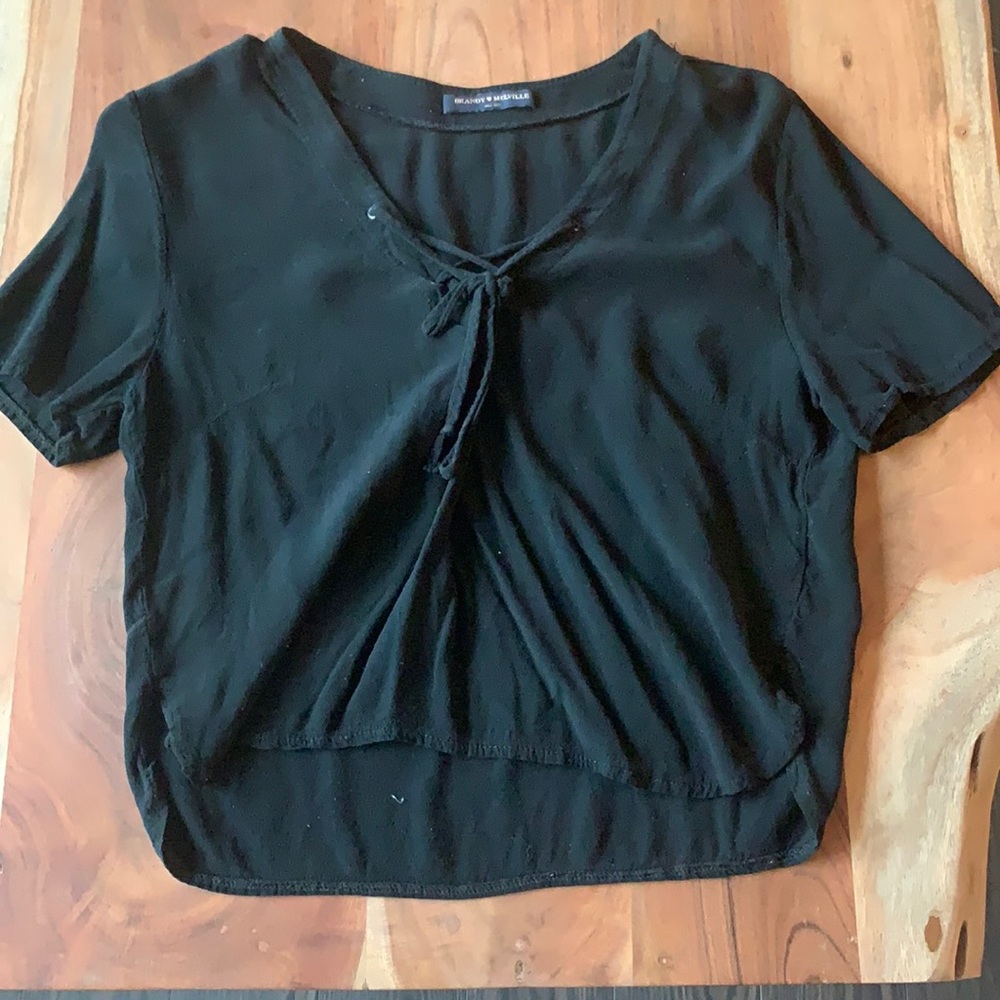 Brandy Melville Black Crop top